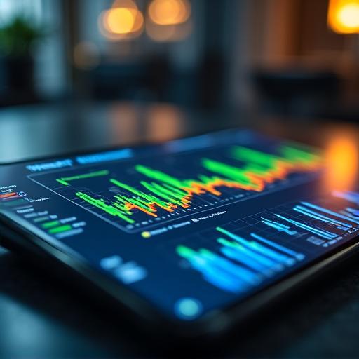 Modernes Daten-Dashboard mit Marketing-Metriken