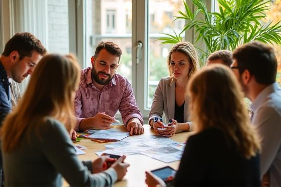 Content Marketing Team Brainstorming